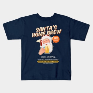 Santa's Christmas Homebrew funny xmas Kids T-Shirt